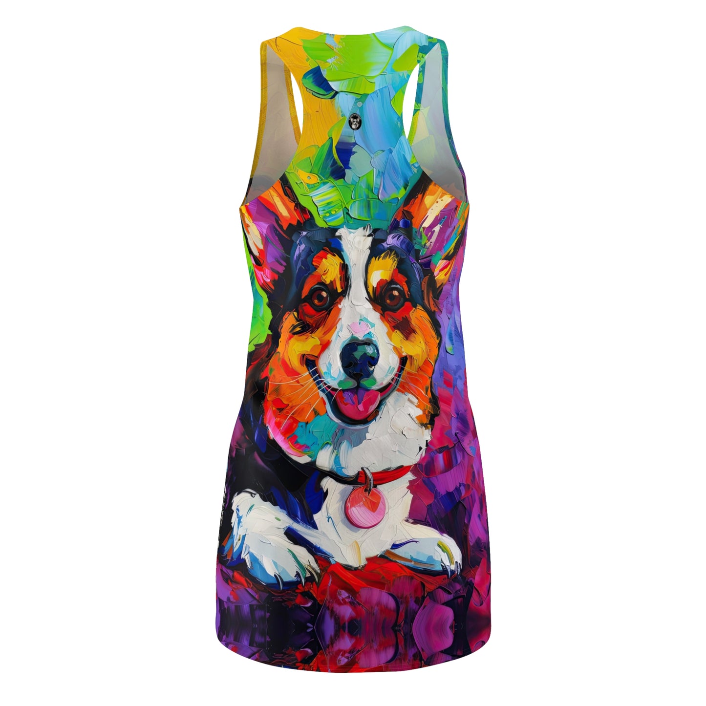Colorful Cardigan - Racerback Dress