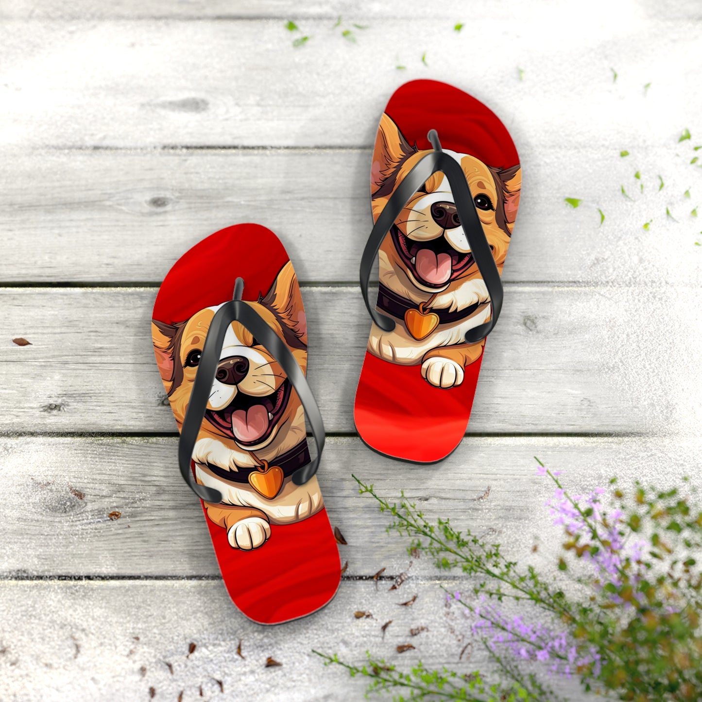 Puppy Love Flip-Flops