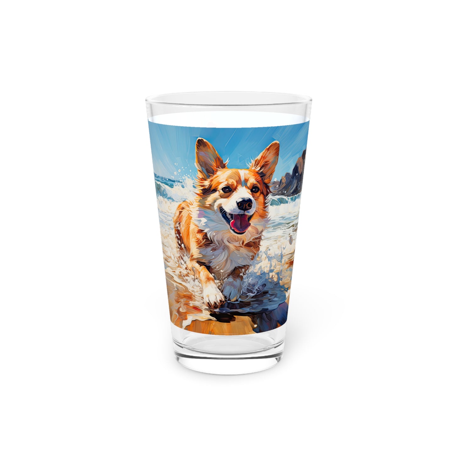 Coastal Corgi - Pint Glass