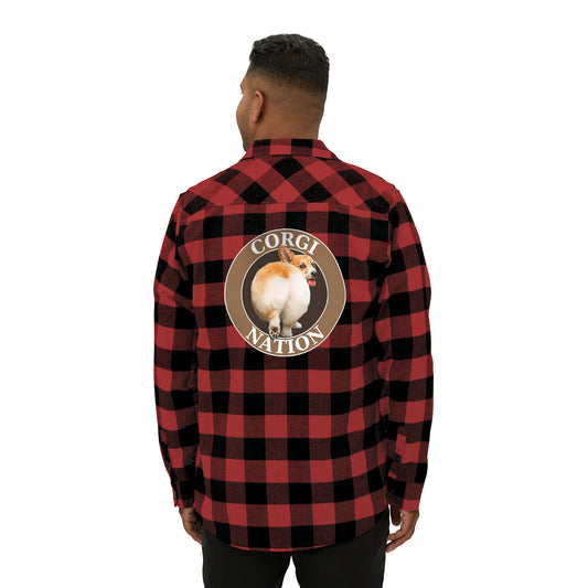 Corgi Nation - Flannel Shirt