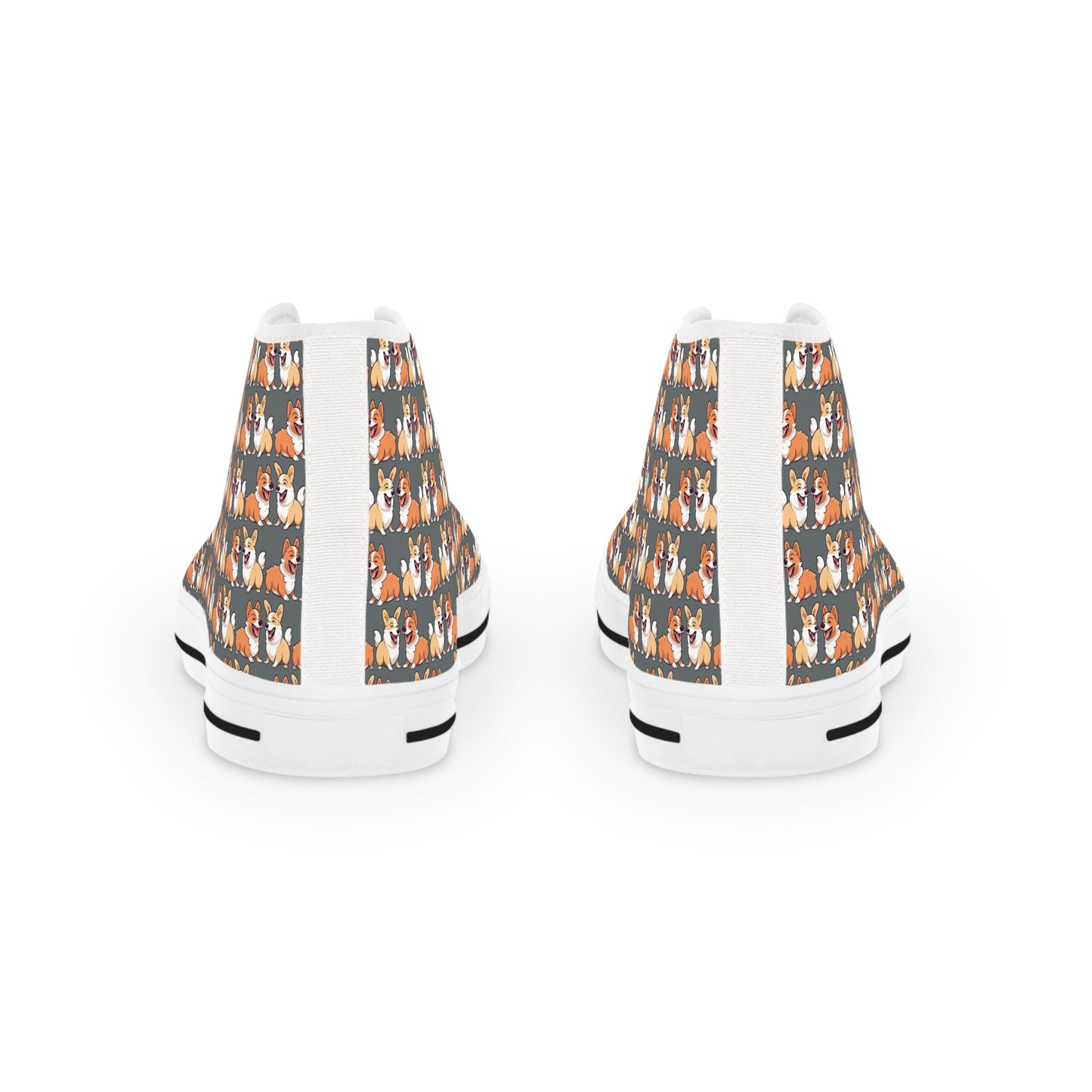 Corgi Couple Mosaic - Men's High Top Sneakers