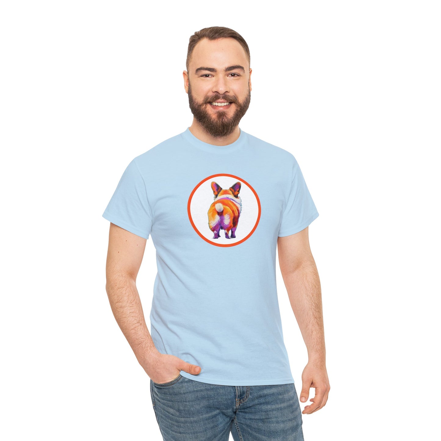 Corgi Butt - Unisex Heavy Cotton Tee