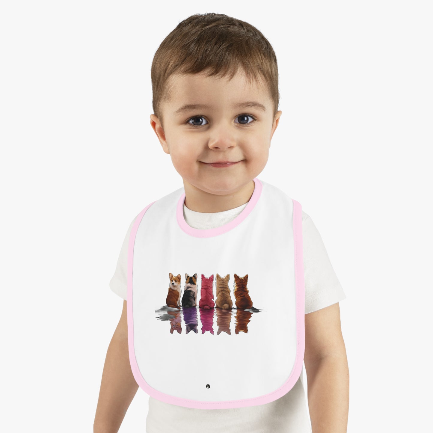 Corgi Reflection - Baby Bib