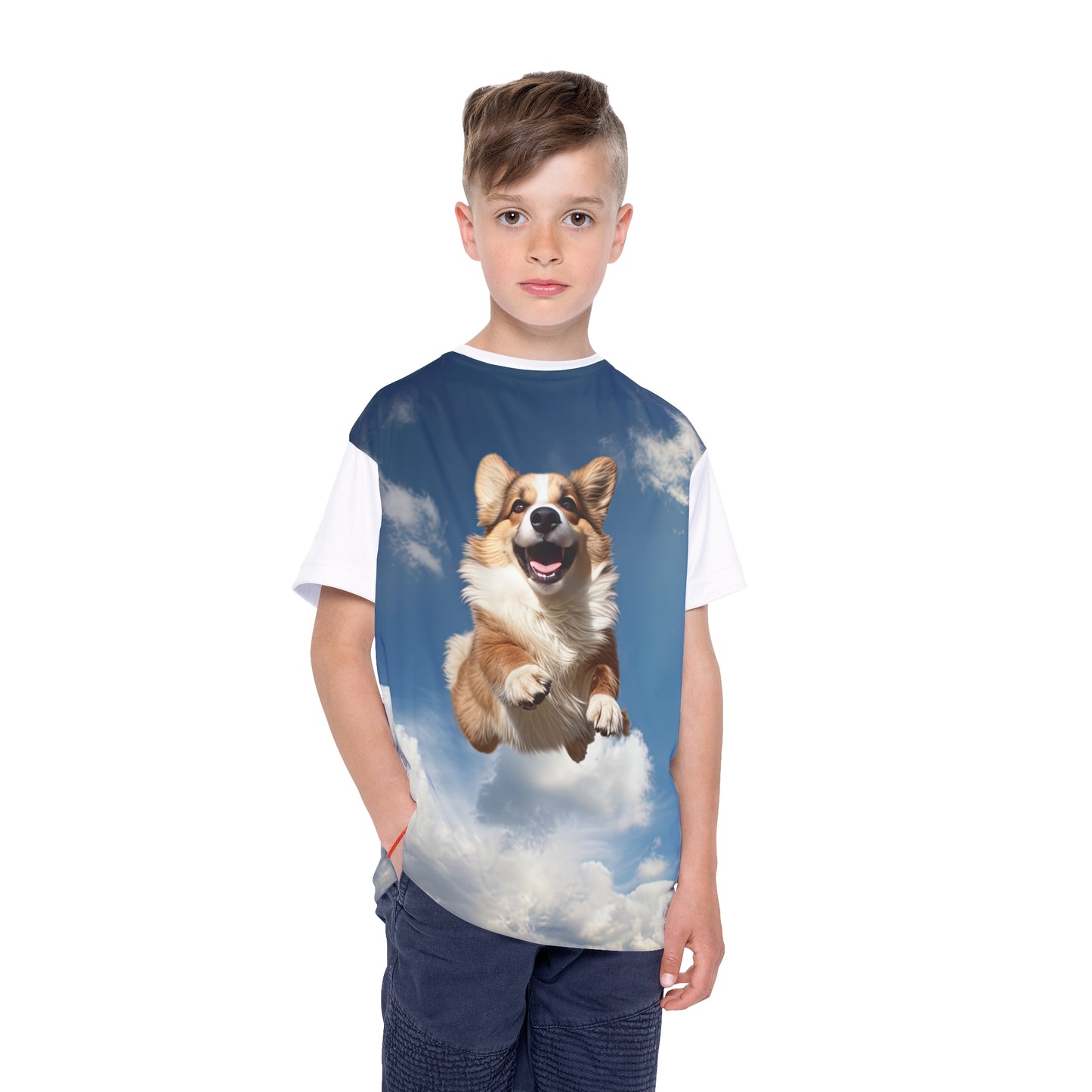 Super Corgi Kid's Sports Tee