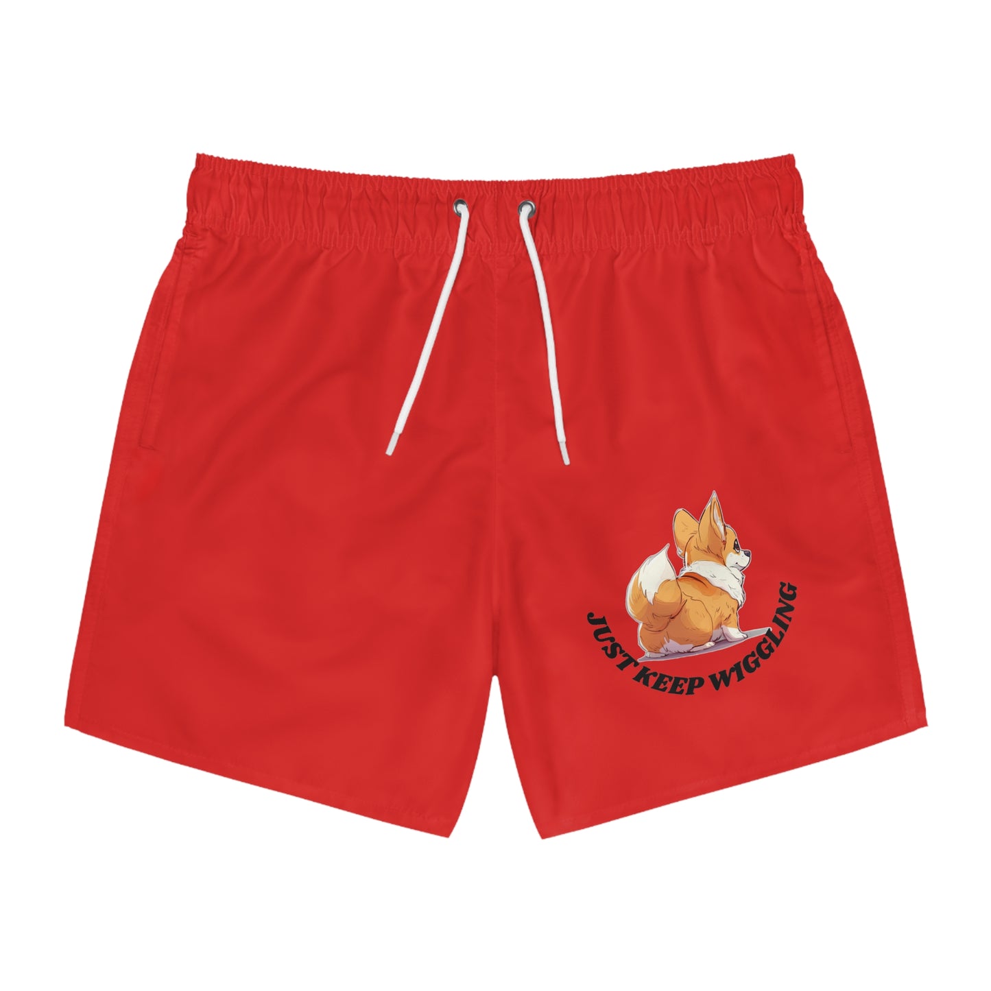 Just Keep Wiggling Swim Trunks
