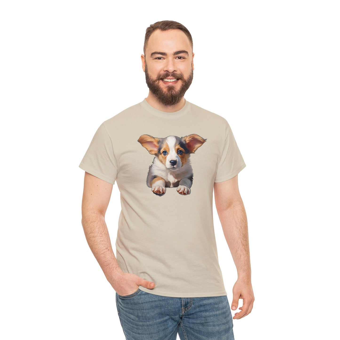 Puppy Portrait - Unisex Heavy Cotton Tee