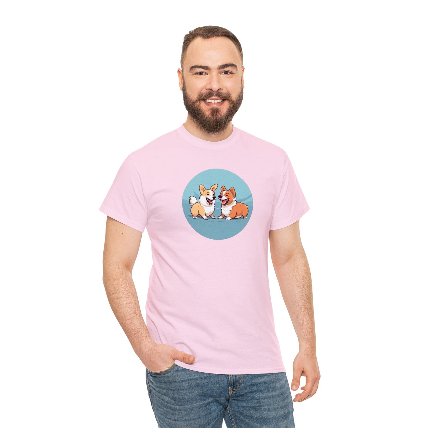 Corgi Couple - Unisex Heavy Cotton Tee