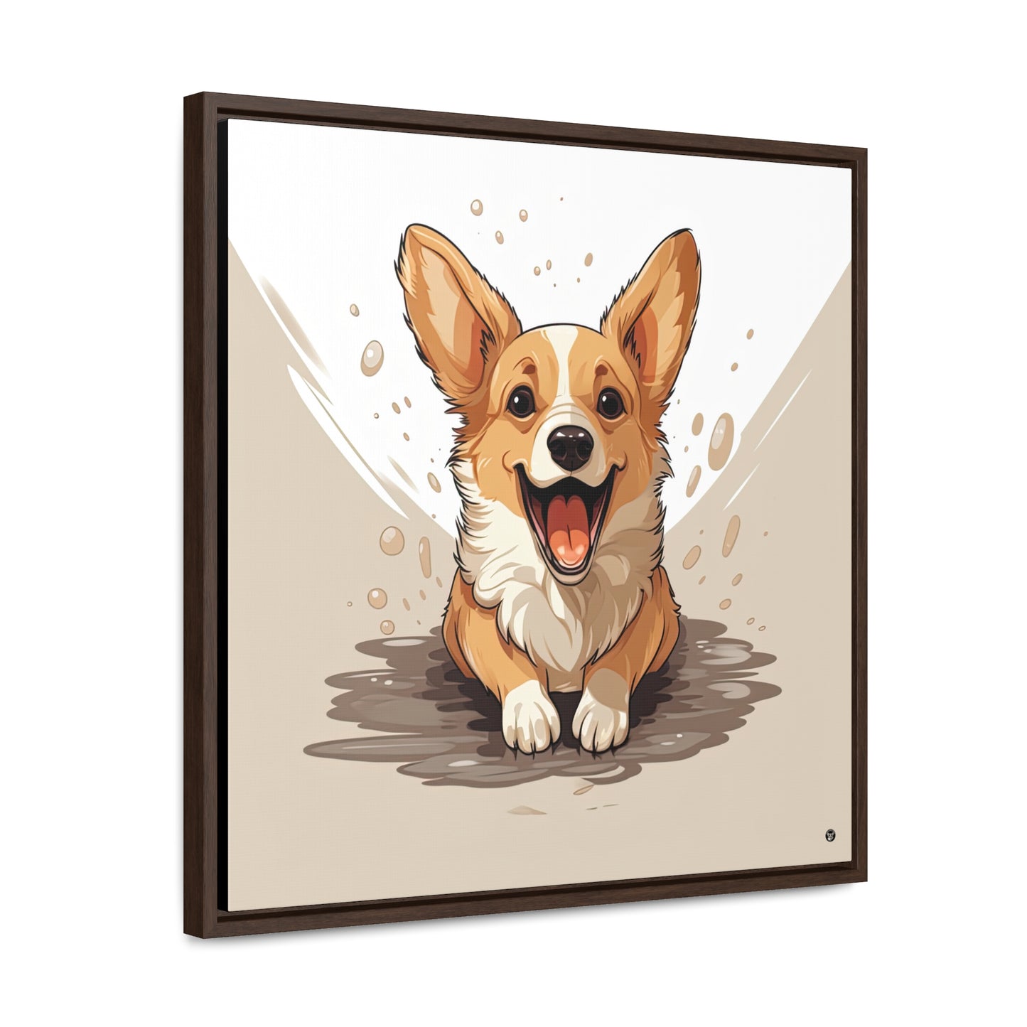 Corgi Cuteness - Framed on Canvas