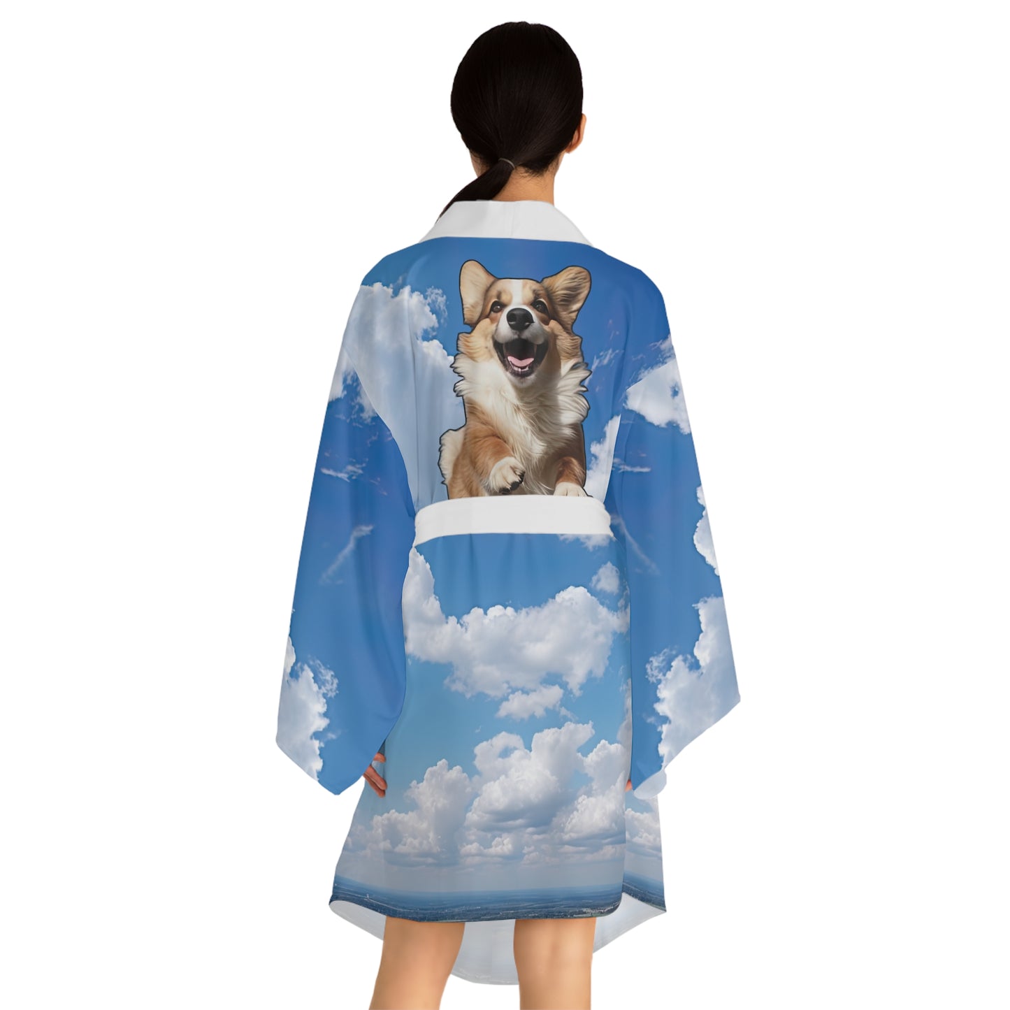 Super Corgi Kimono Robe