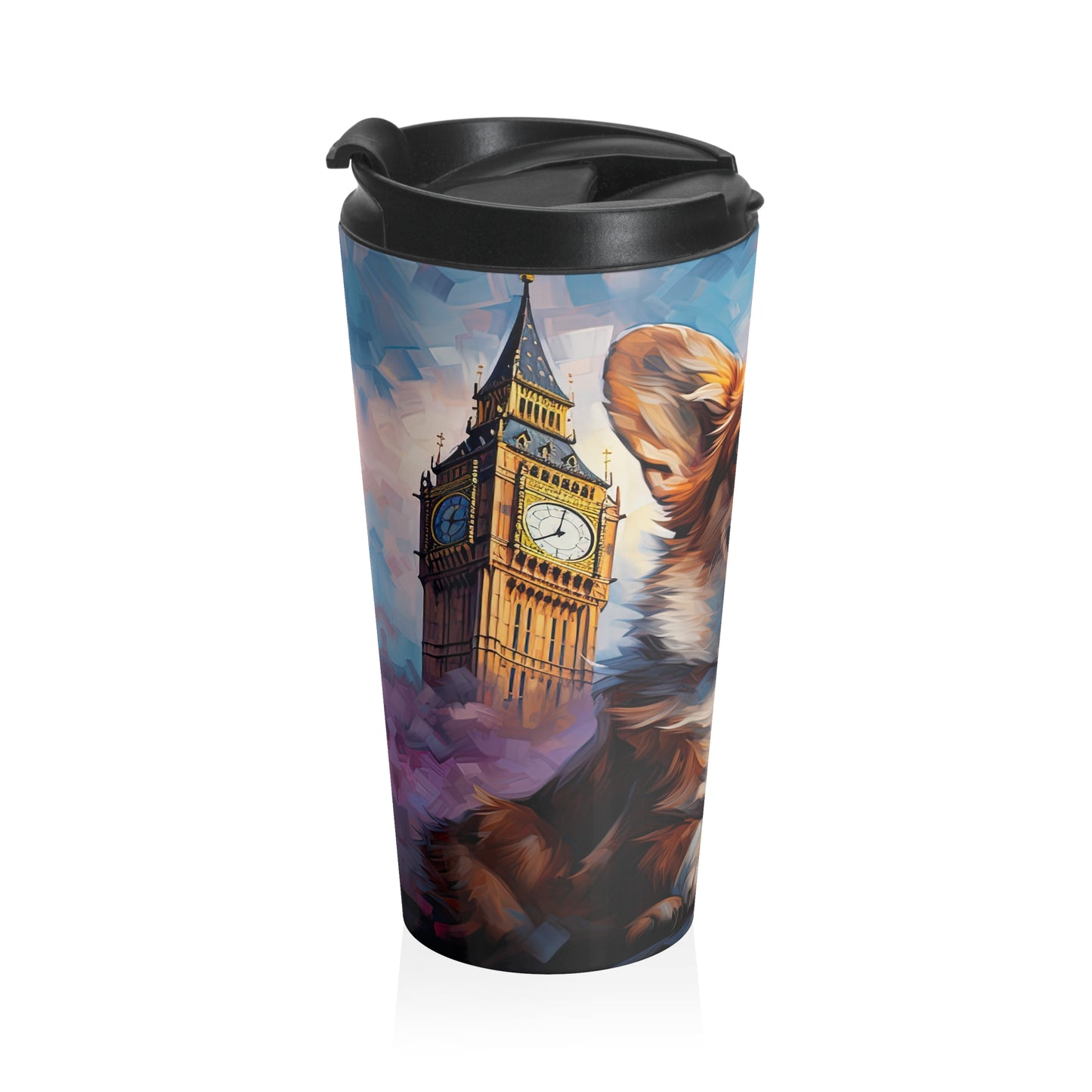 Corgi and Ben - Travel Mug