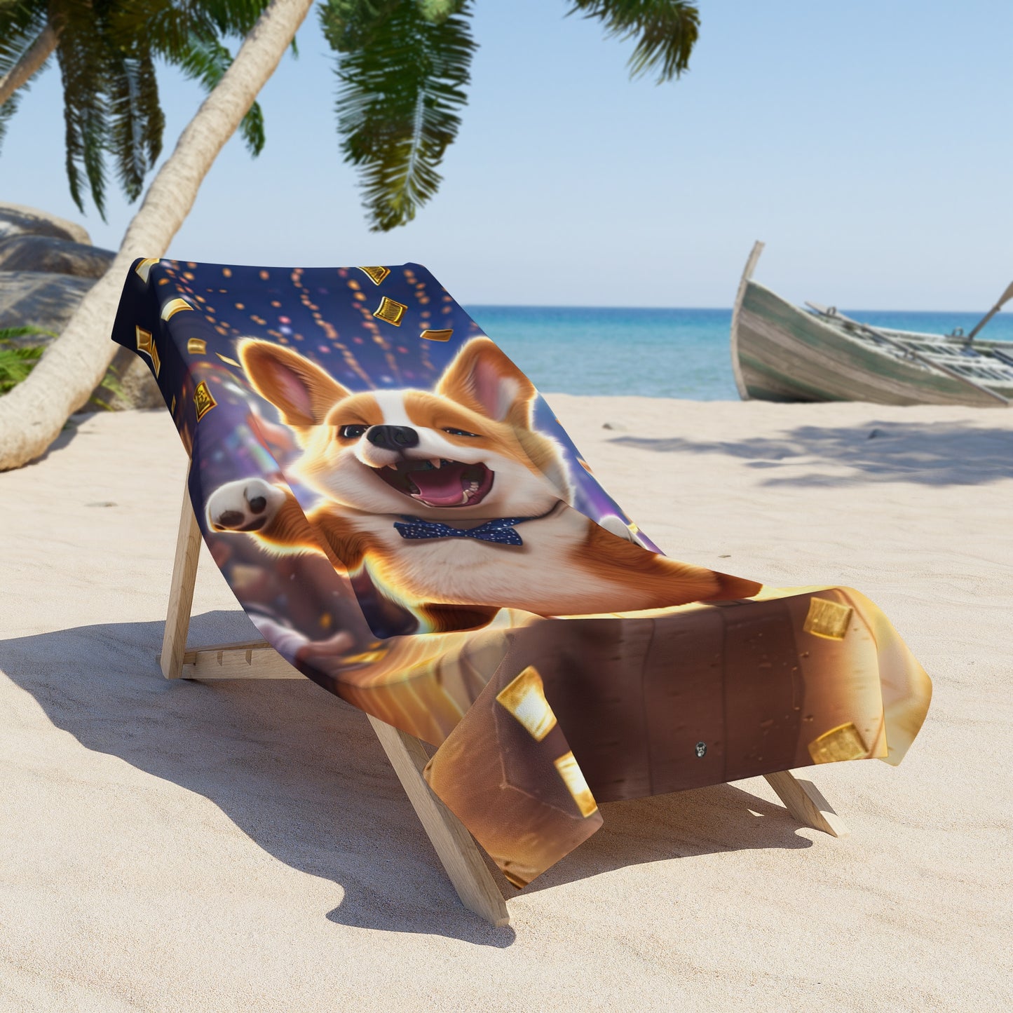 Party Pup Beach Towel