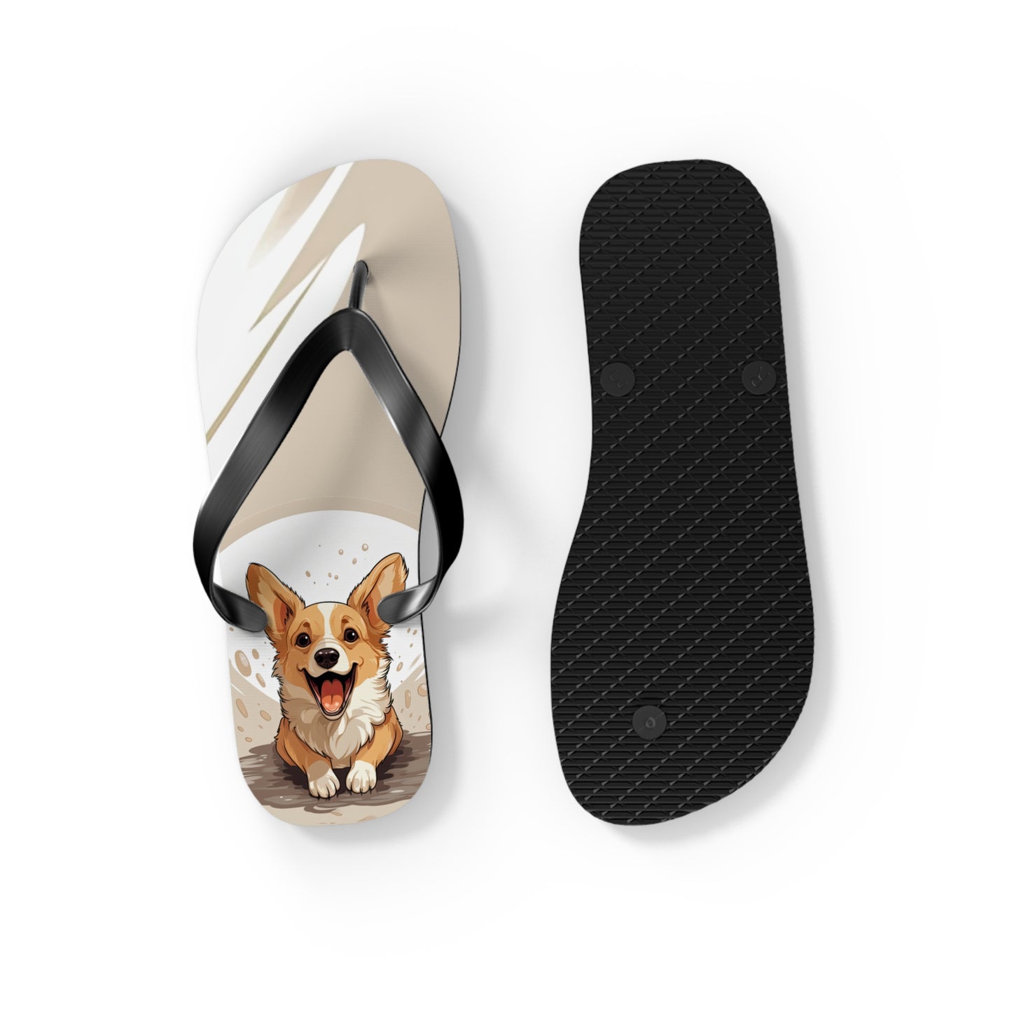 Corgi Cuteness Flip-Flops
