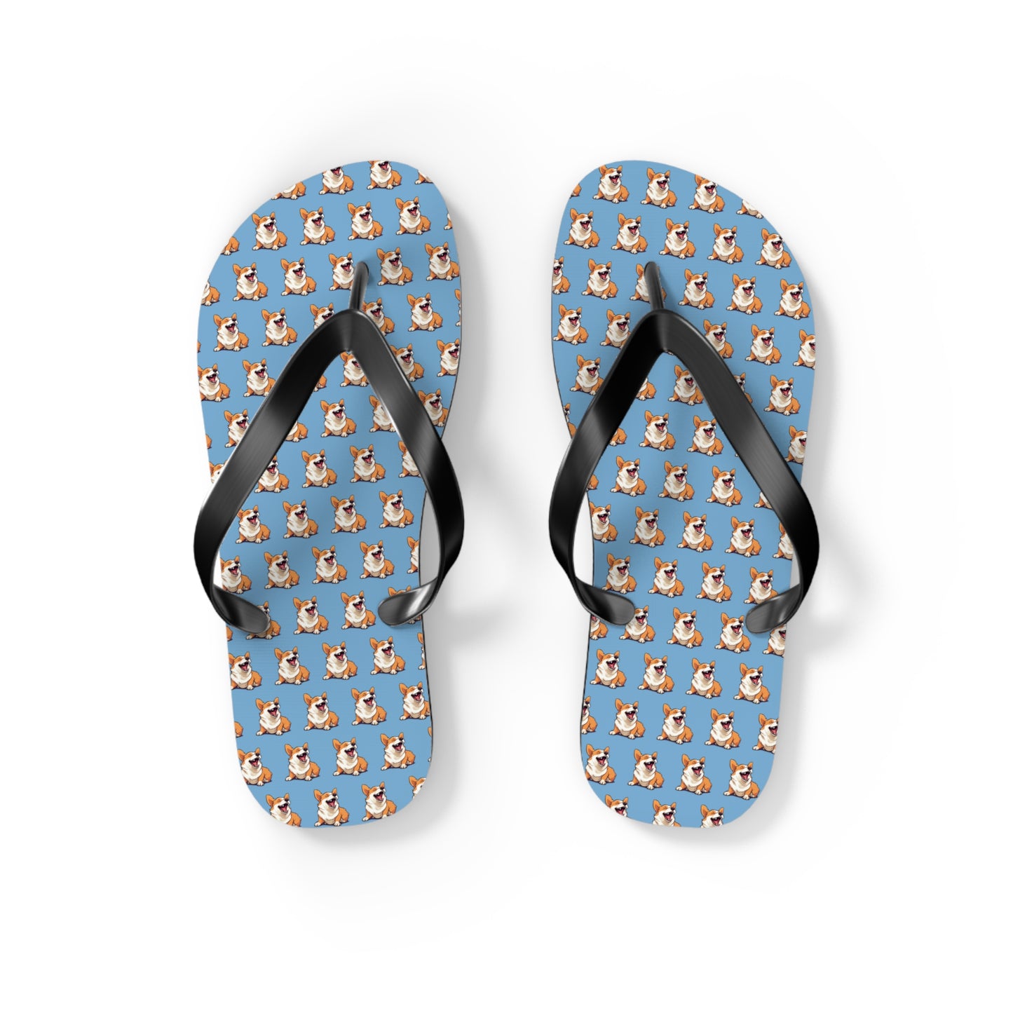 Comical Mosaic Flip-Flops