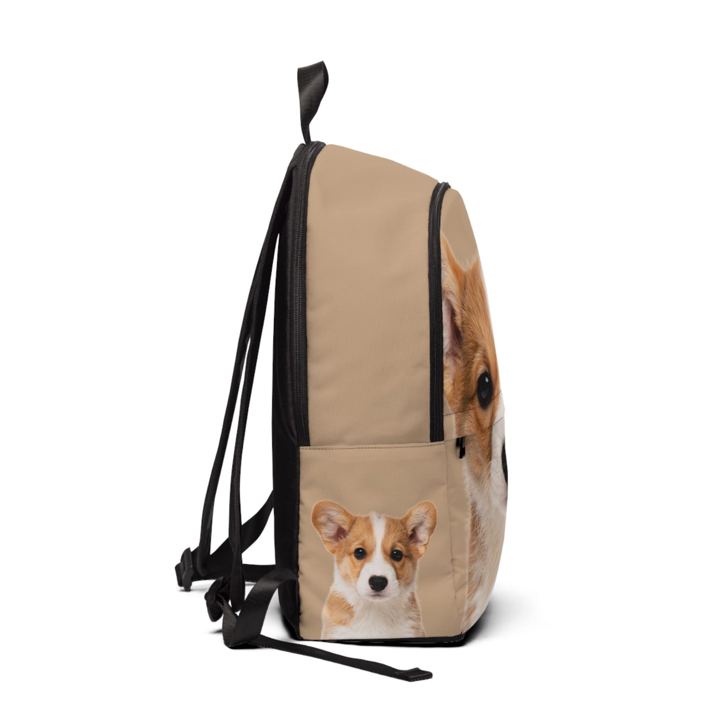 Delightfully Precious Corgi Puppy Backpack — Tan Corgi Rucksack