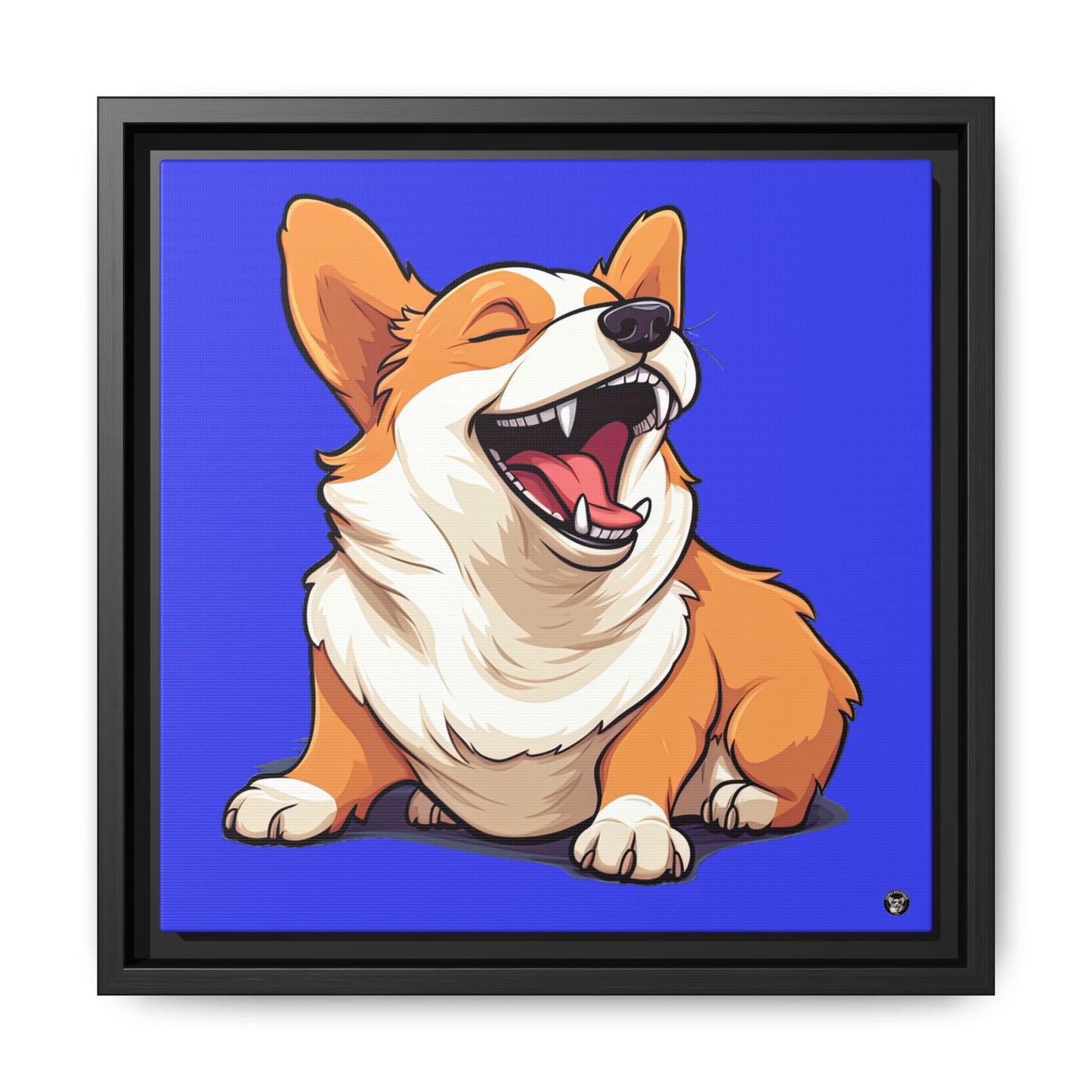 Comical Corgi on Canvas