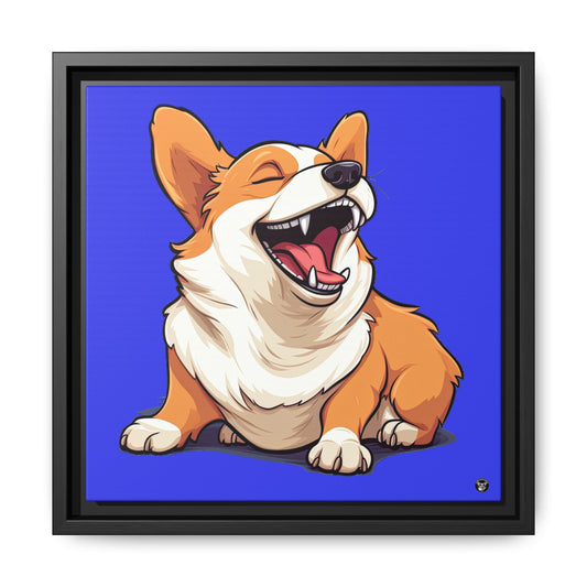 Comical Corgi on Canvas