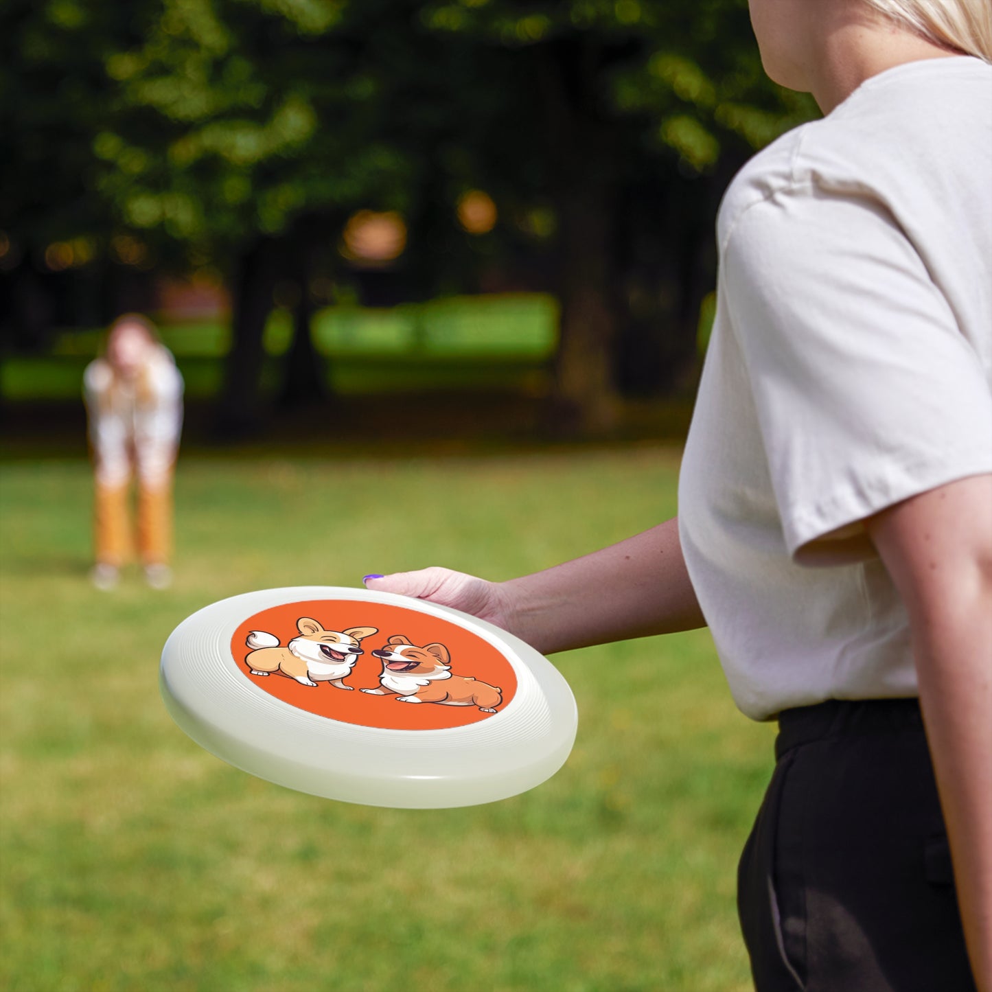 Corgi Couple - Wham-O Frisbee