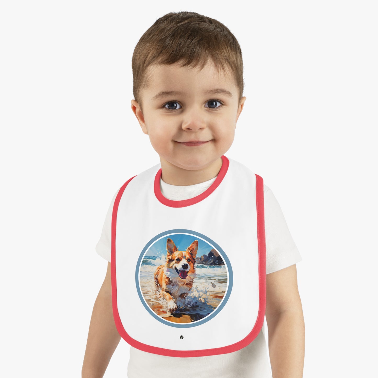Coastal Corgi - Baby Bib