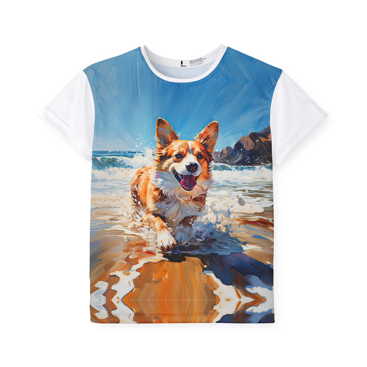 Coastal Corgi Kid's Sports Tee