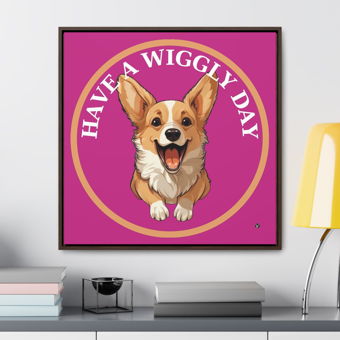 Have a Wiggly Day - Framed on Canvas