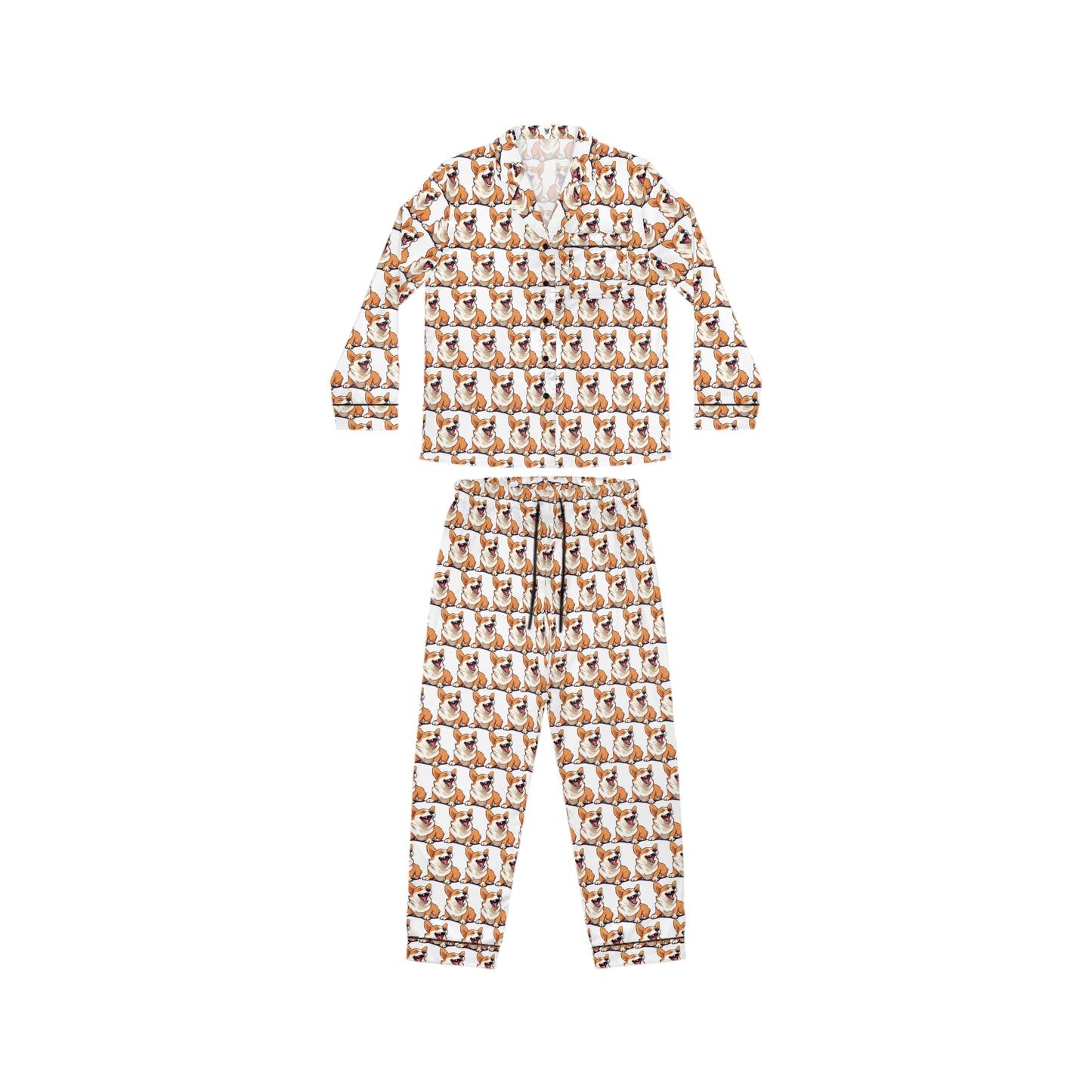 Comical Corgi Silky Pajamas