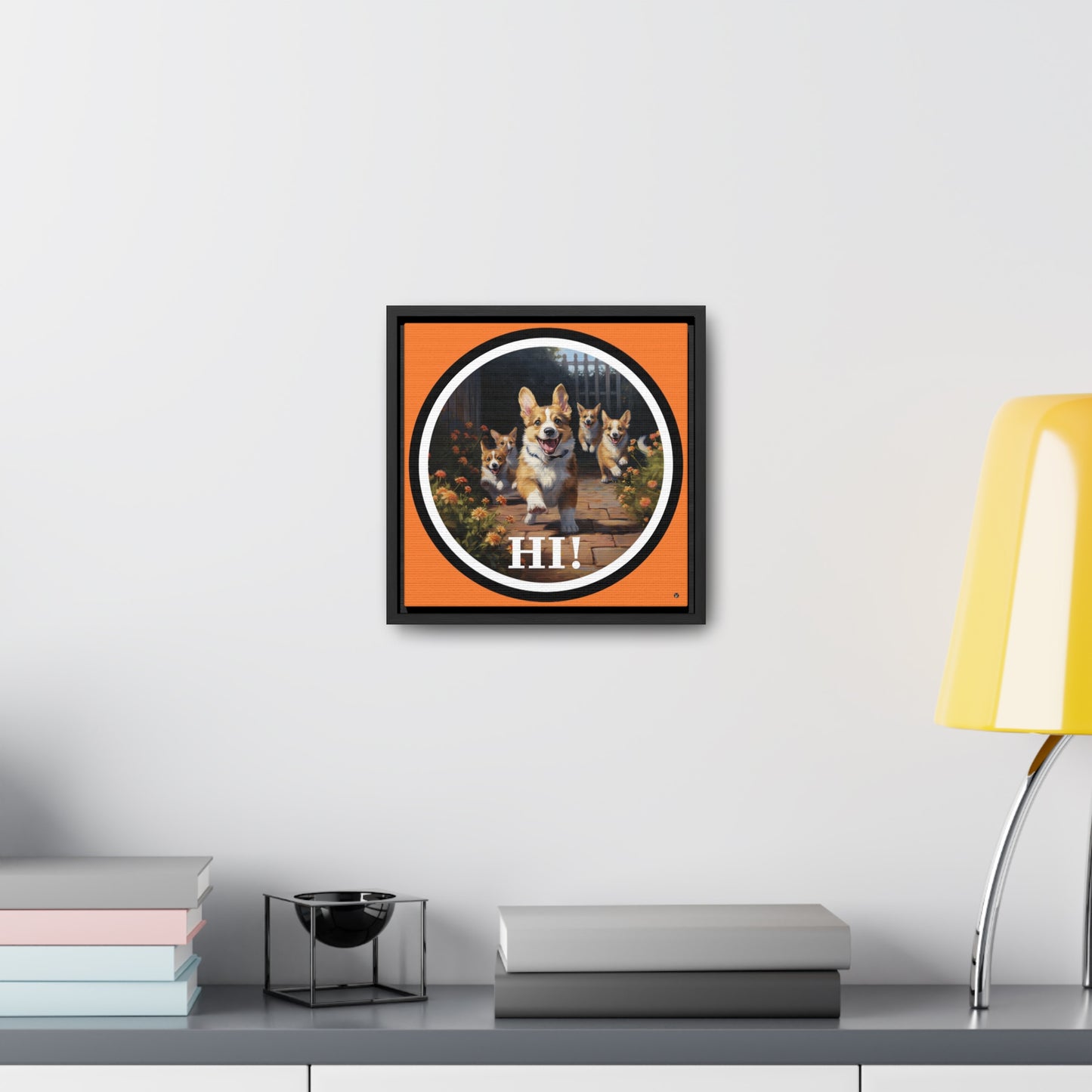Hi! - Framed on Canvas