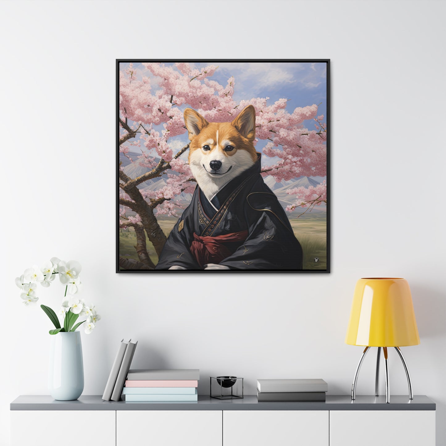 Zendog - Framed on Canvas