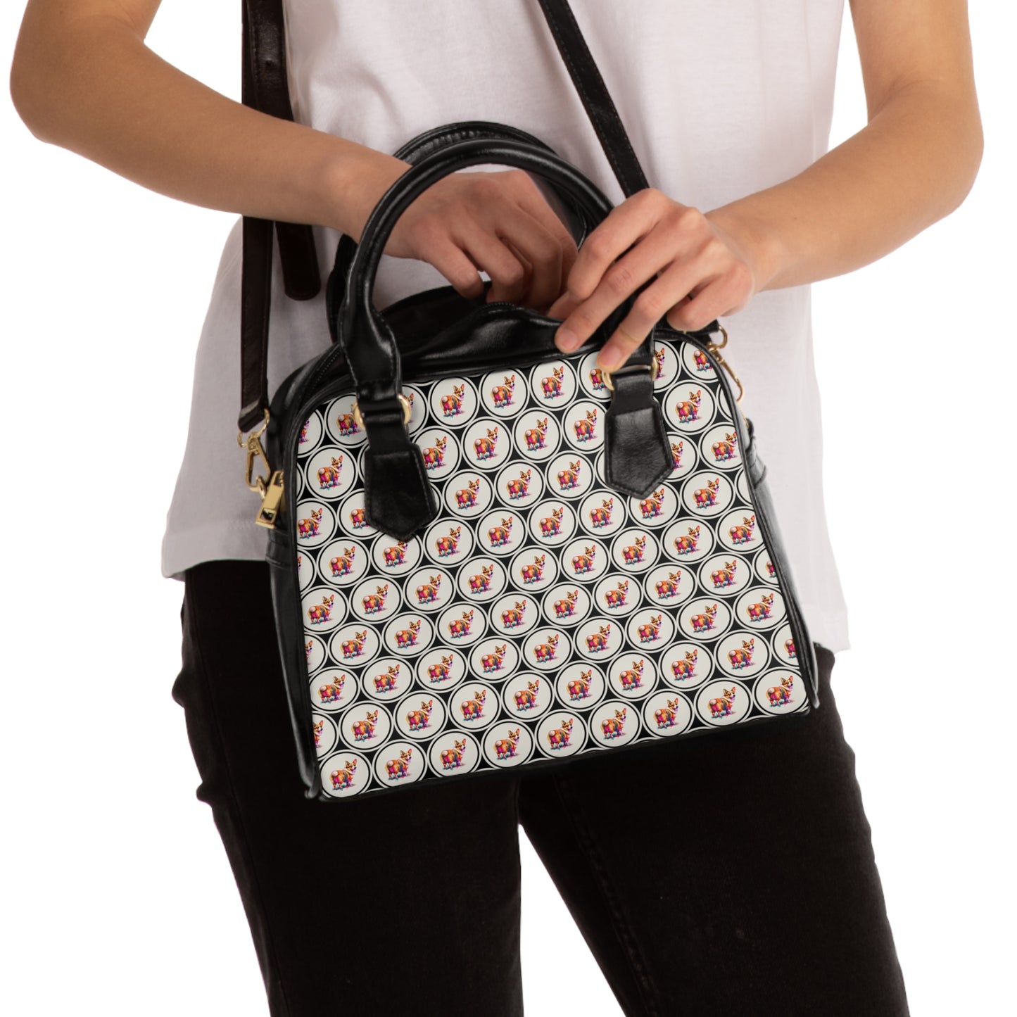 The Observer Mosaic - Handbag w/Removable Shoulder Strap