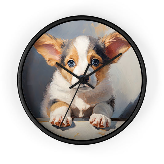 Puppy Portrait - Wall Clock