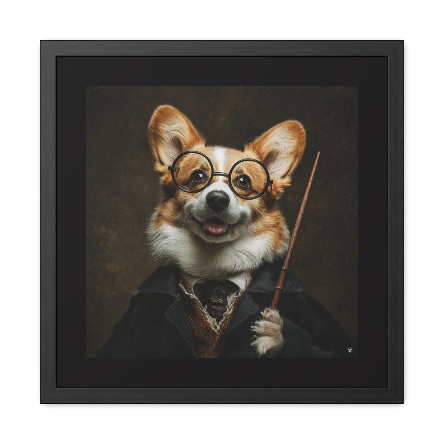 Corgi Potter Framed Print