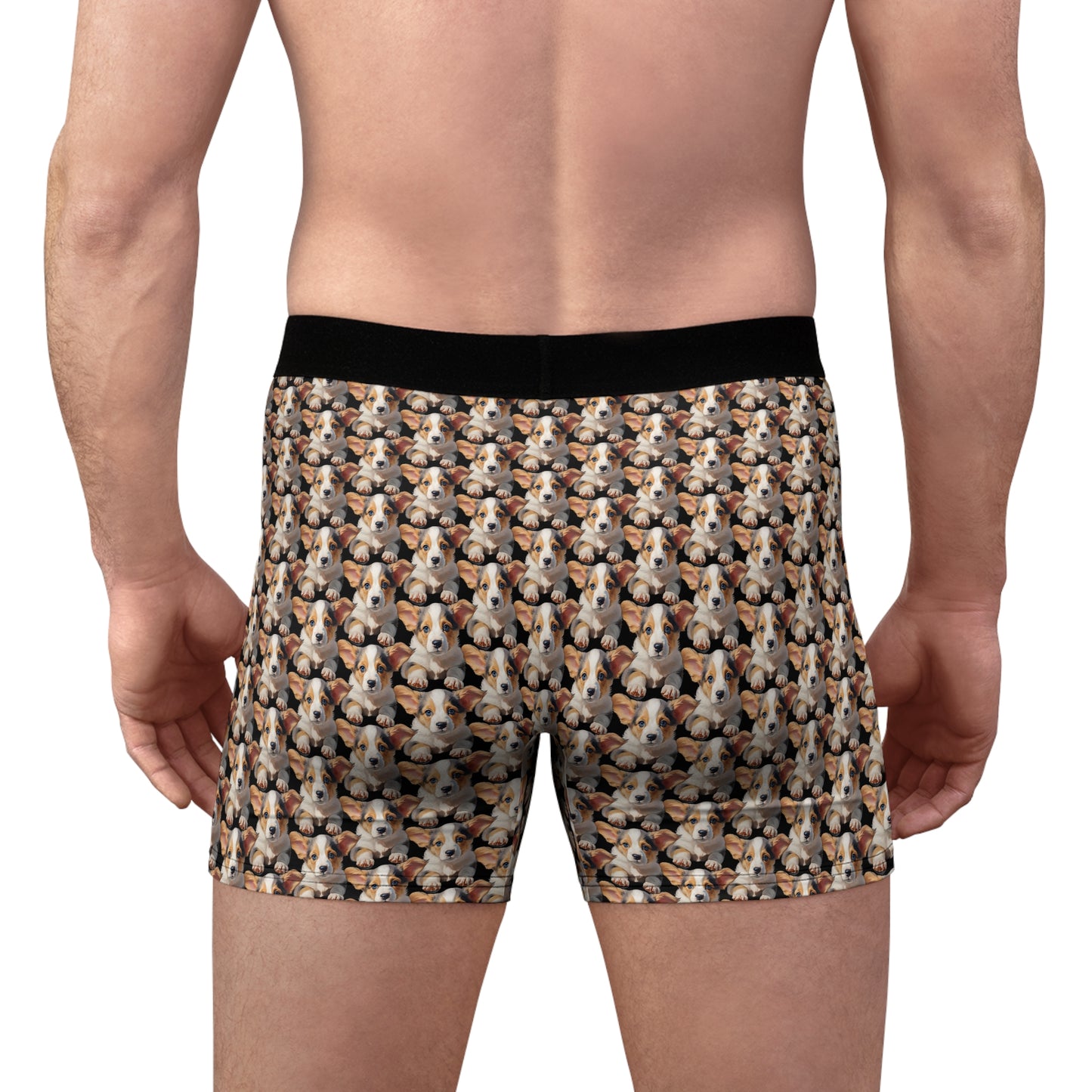 Puppy Portrait Mosaic Boxer Briefs