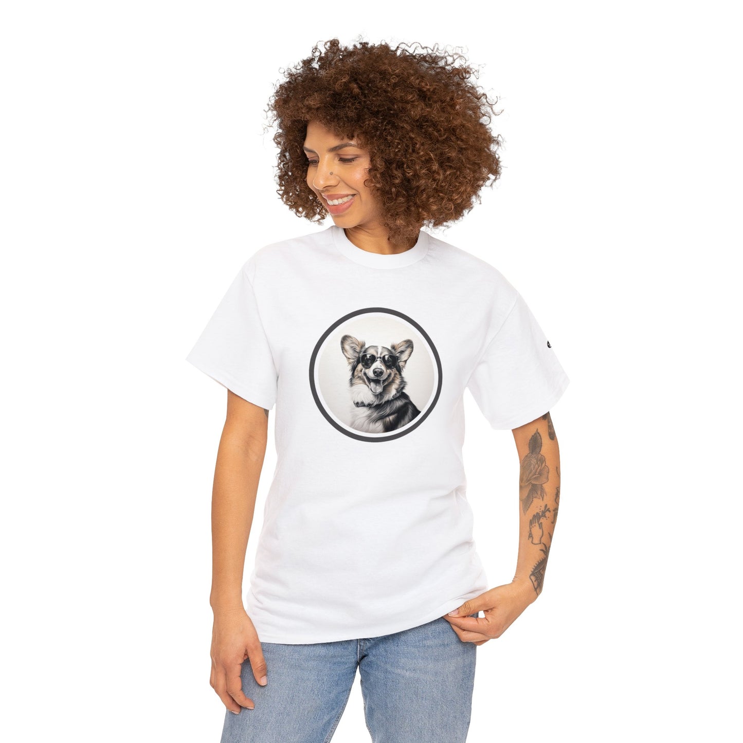 Corgi Cool - Unisex Heavy Cotton Tee