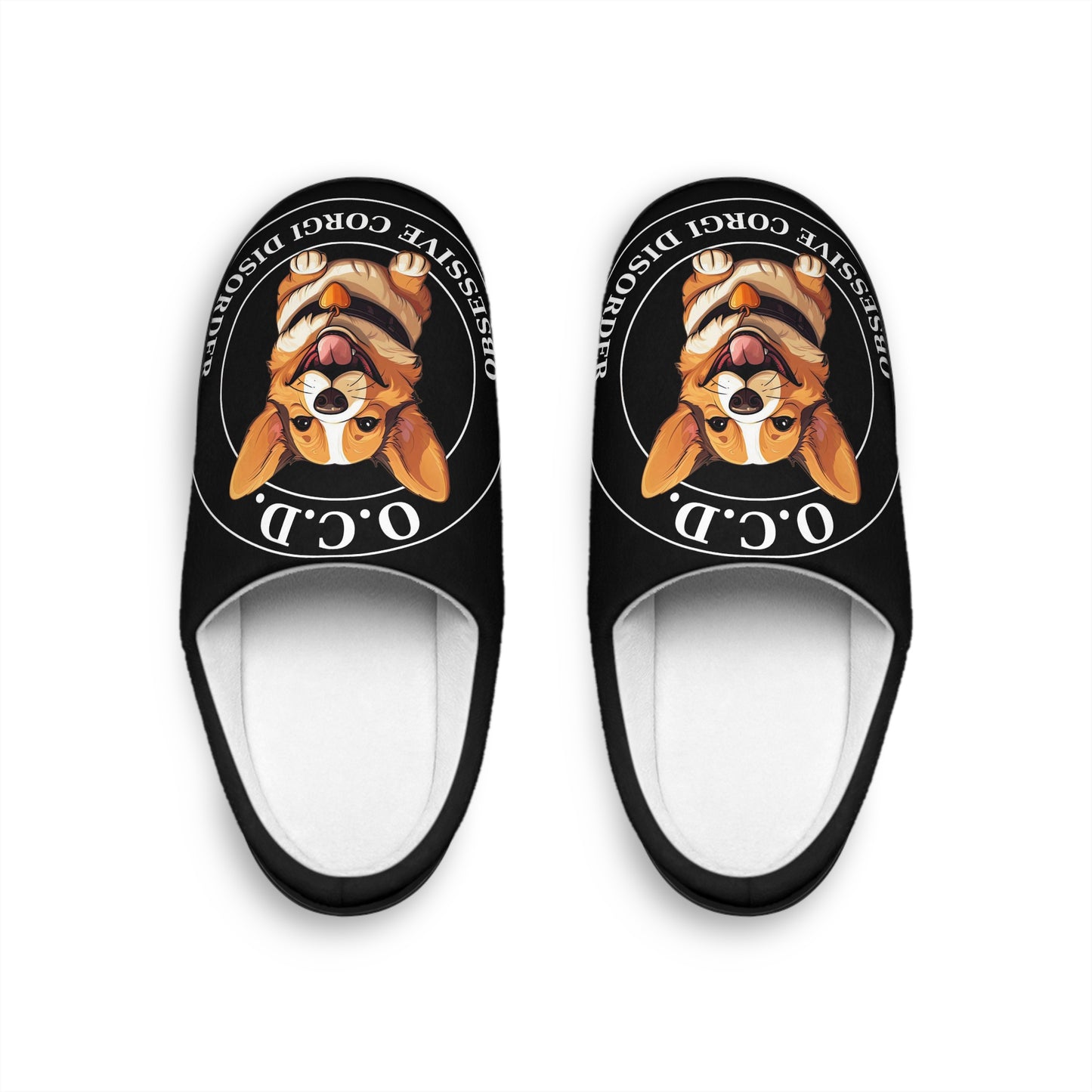 O.C.D. Obsessive Corgi Disorder - Women's Slippers