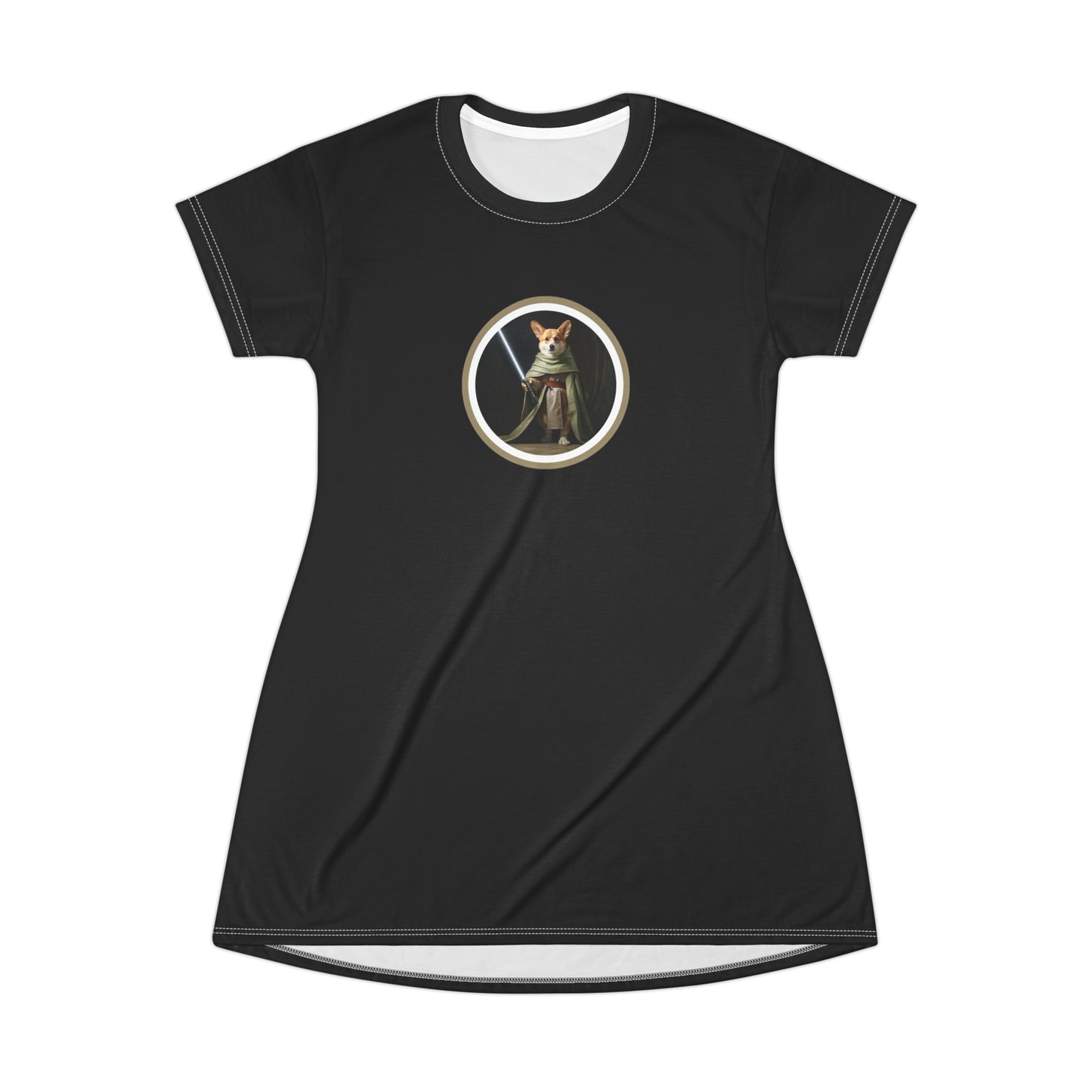 Jedi Corgi - T-Shirt Dress