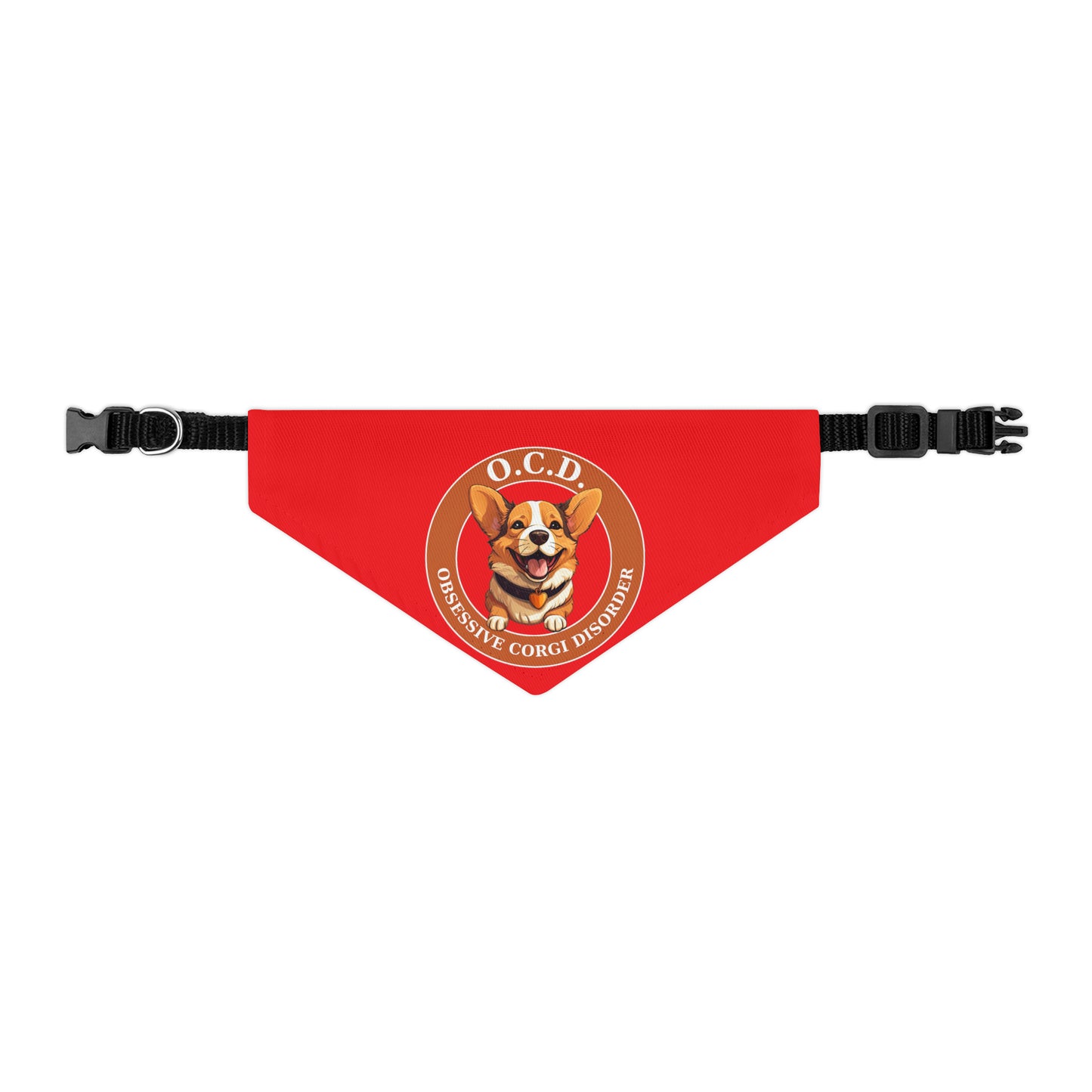 O.C.D. Obsessive Corgi Disorder - Bandana Collar