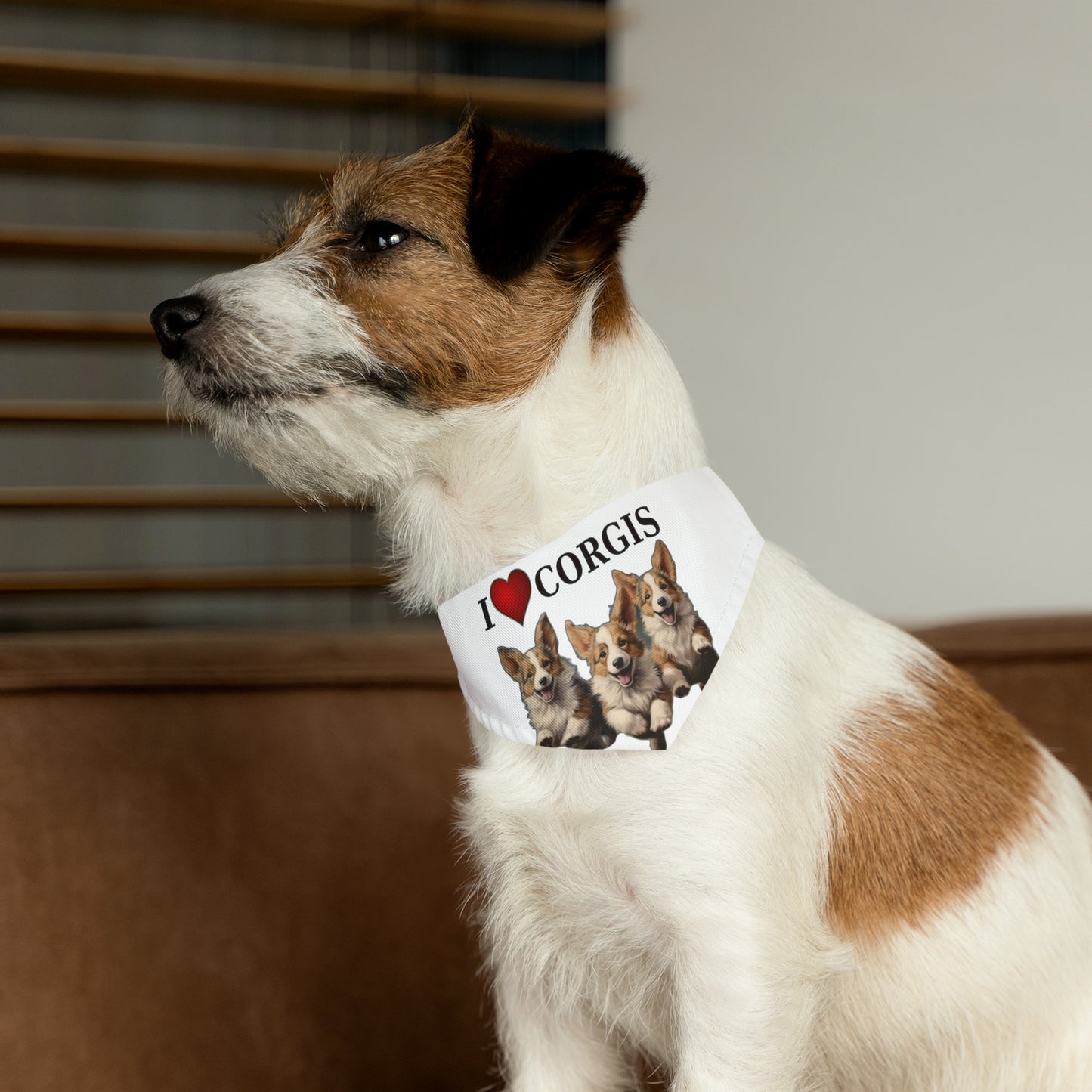 I Heart Corgis - Bandana Collar