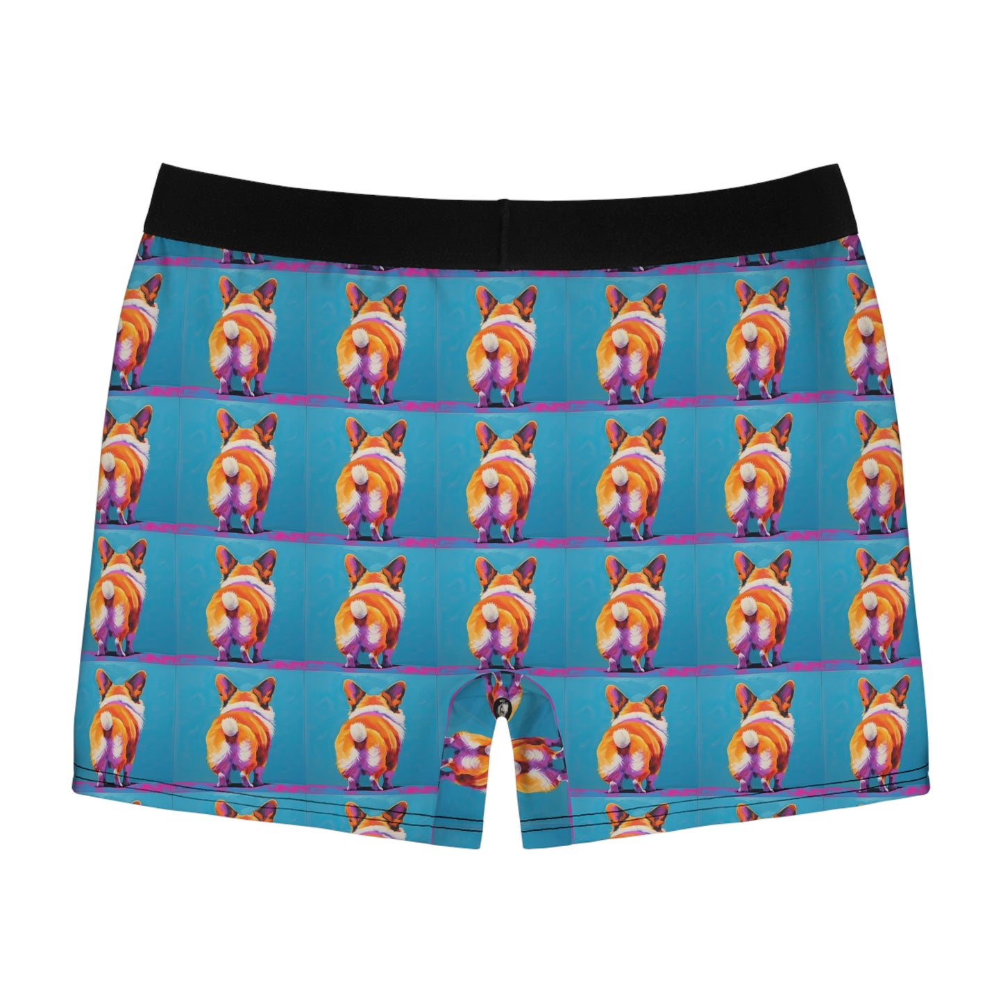 Corgi Butt Boxer Briefs in Blue