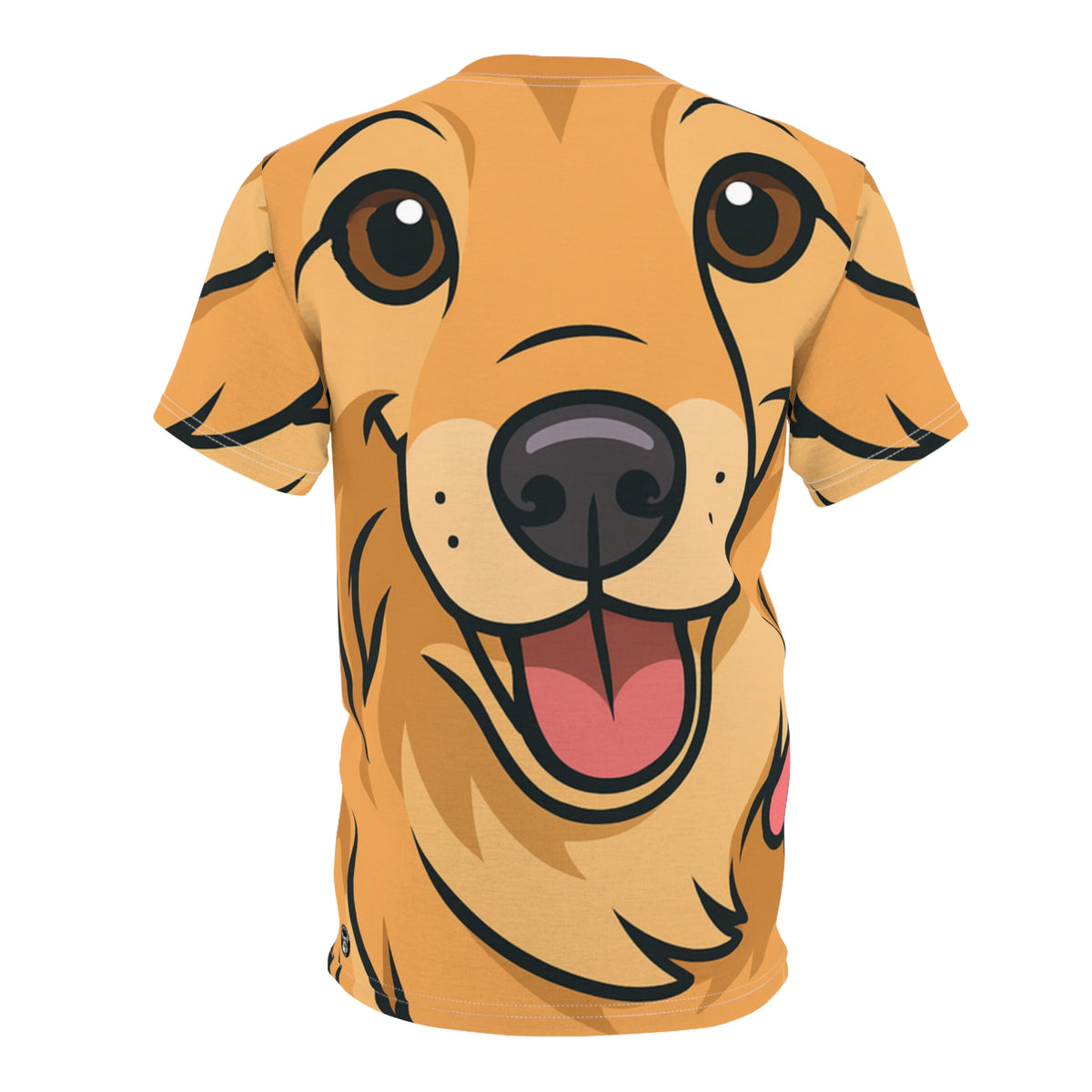 Vivacious Effervescence Unisex Bold Designer Tee — Golden Glow Corgi Fresco