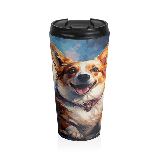 Corgi and Ben - Travel Mug