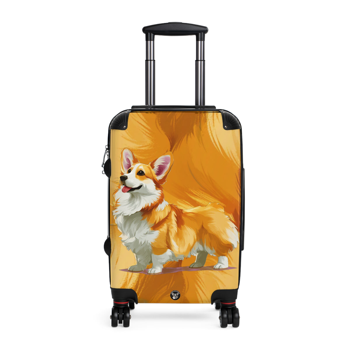 Classic Queen's Corgi Suitcases – Artistic Corgi Rolling Luggage