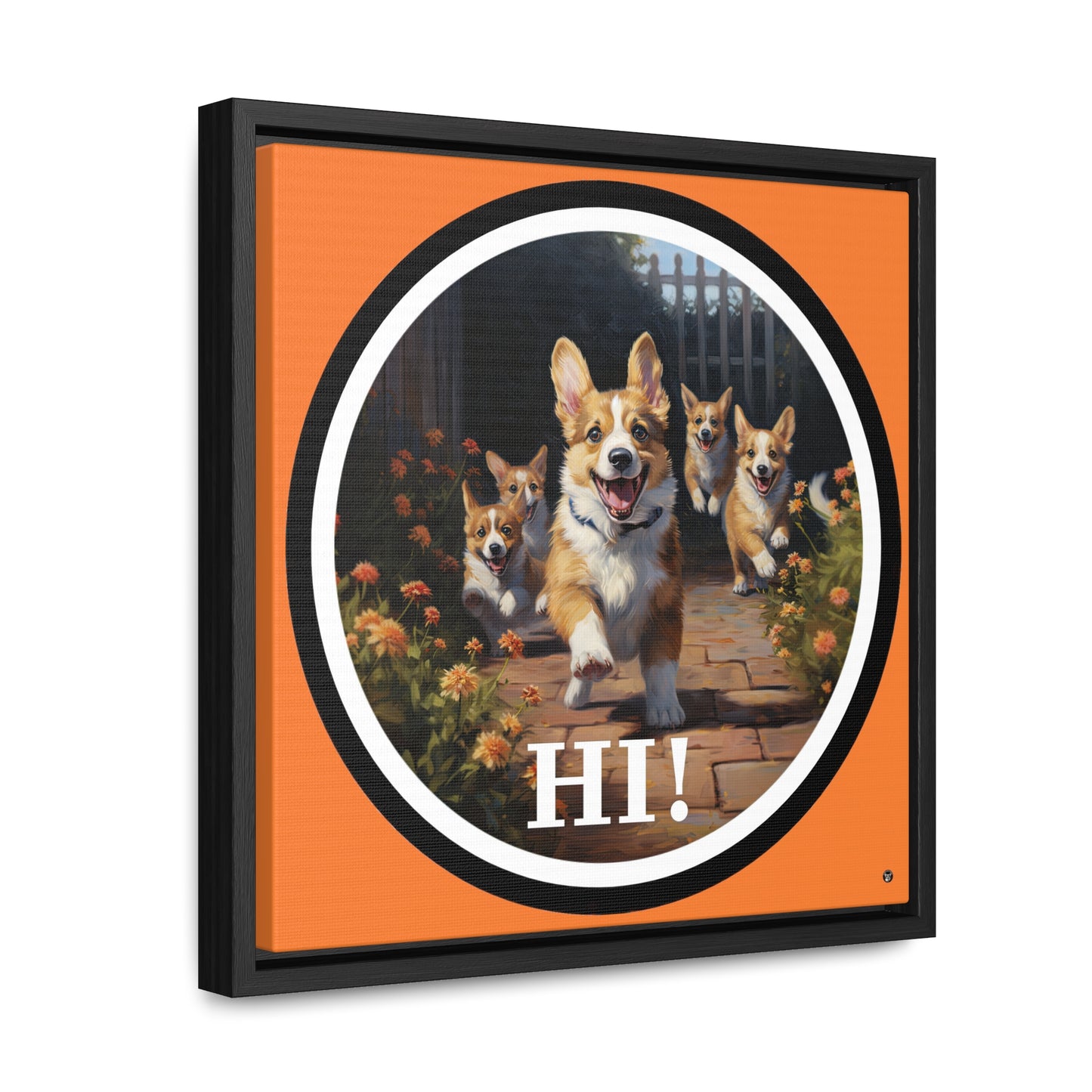 Hi! - Framed on Canvas