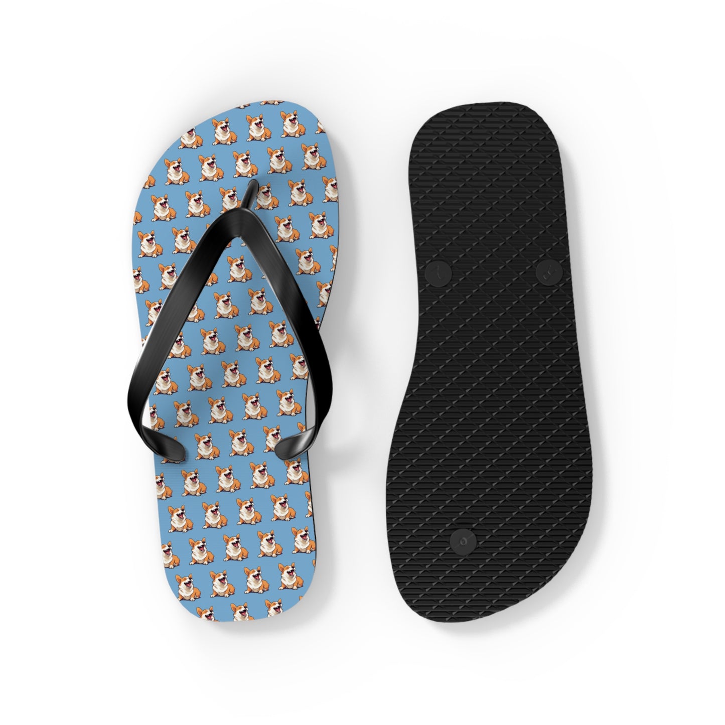 Comical Mosaic Flip-Flops