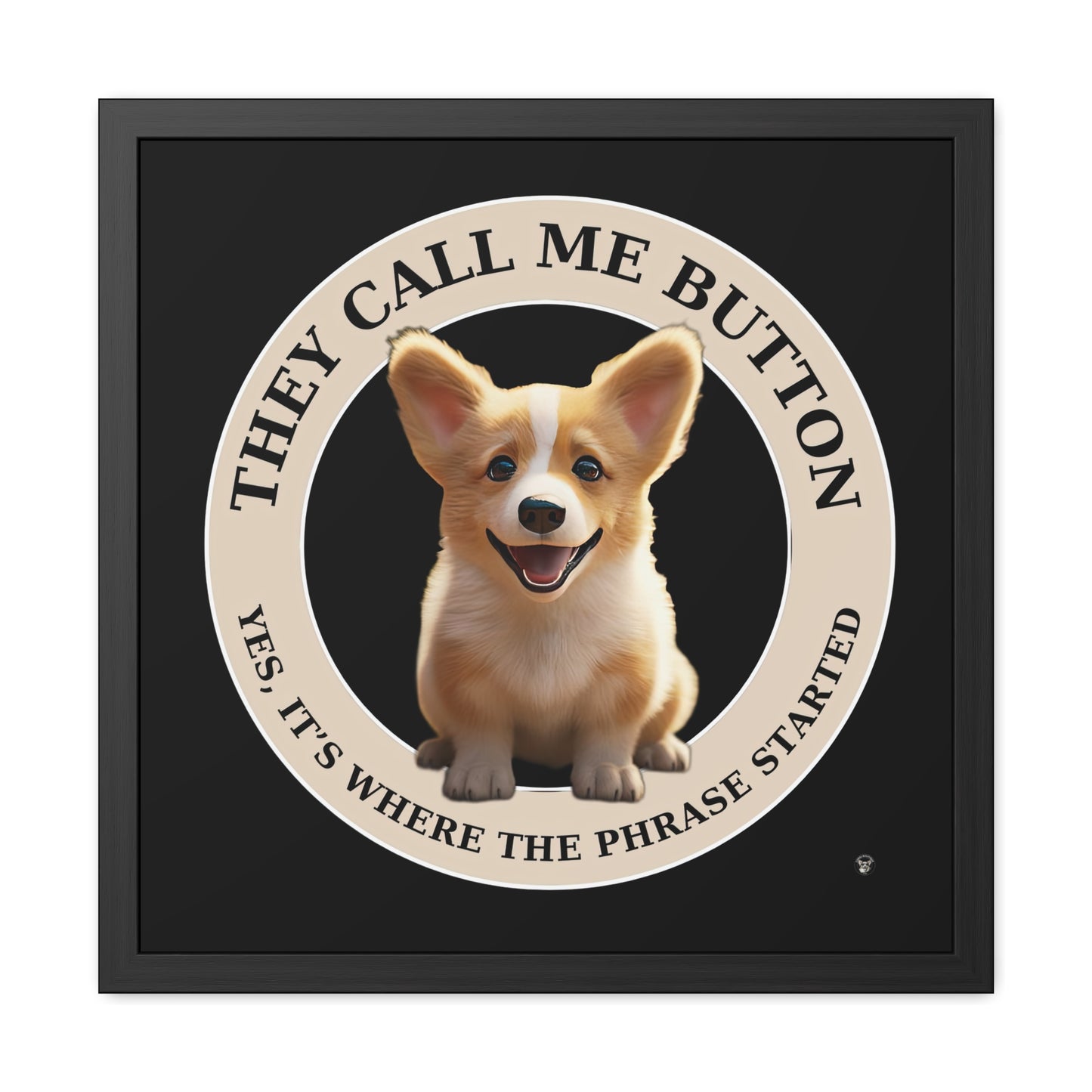 Cute as a Button - Framed Print