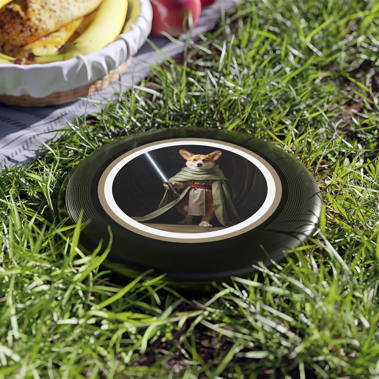Jedi Corgi - Wham-O Frisbee