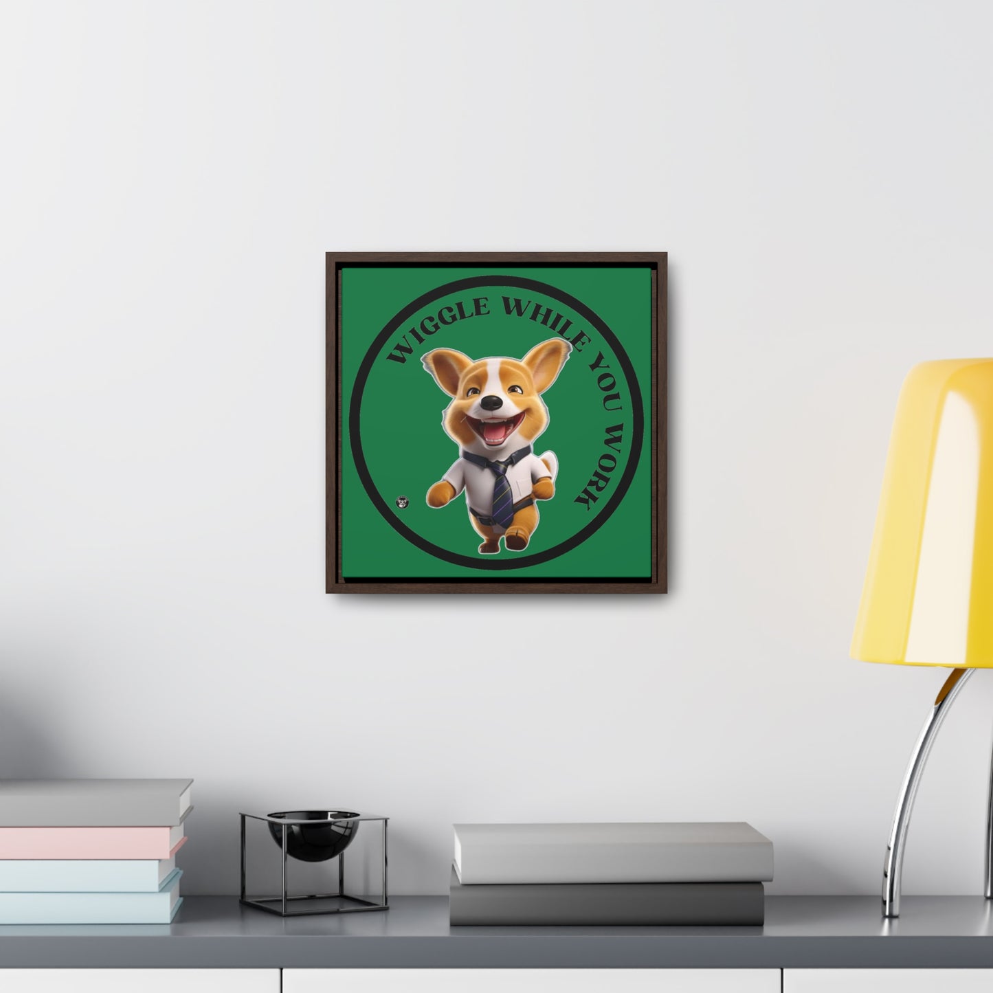 Wiggle While You Work - Framed on Canvas