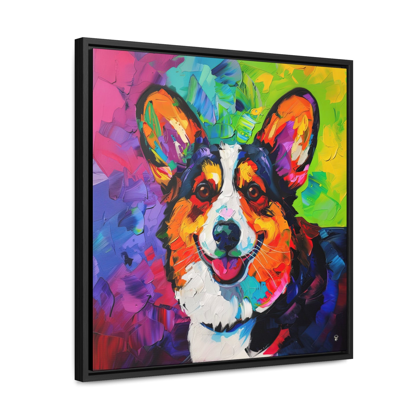 Colorful Cardigan - Framed on Canvas