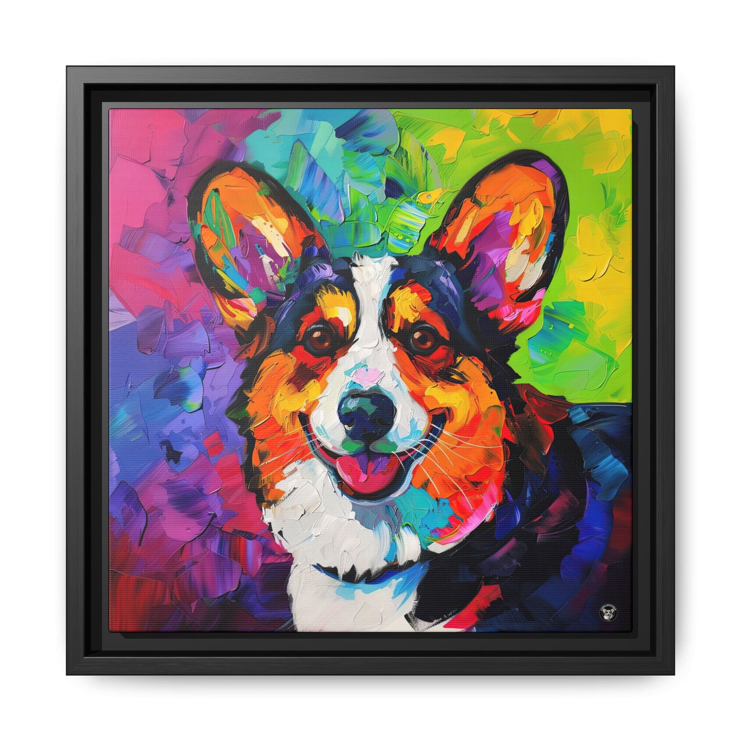 Color Me Corgi on Canvas