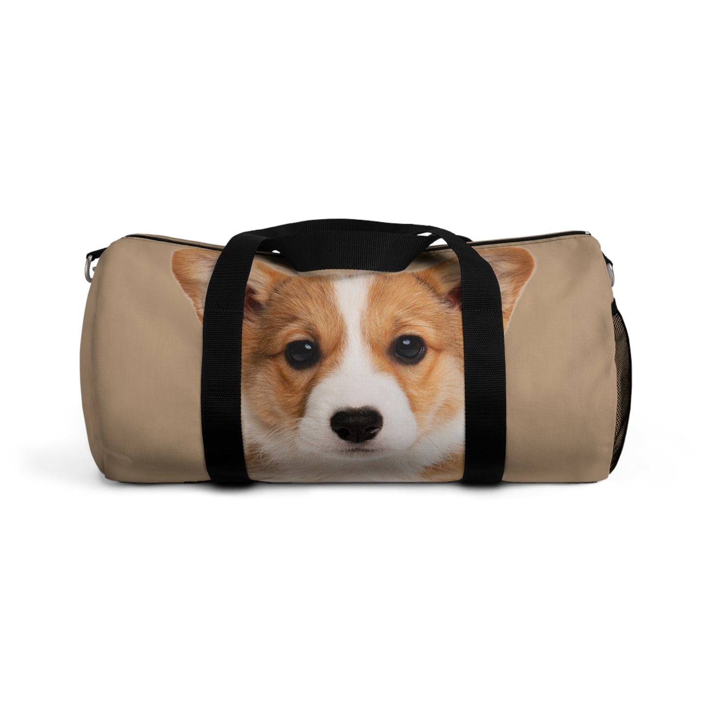 Delightfully Precious Corgi Puppy Duffel Bag - Cute Tan Corgi Travel Gym Bag