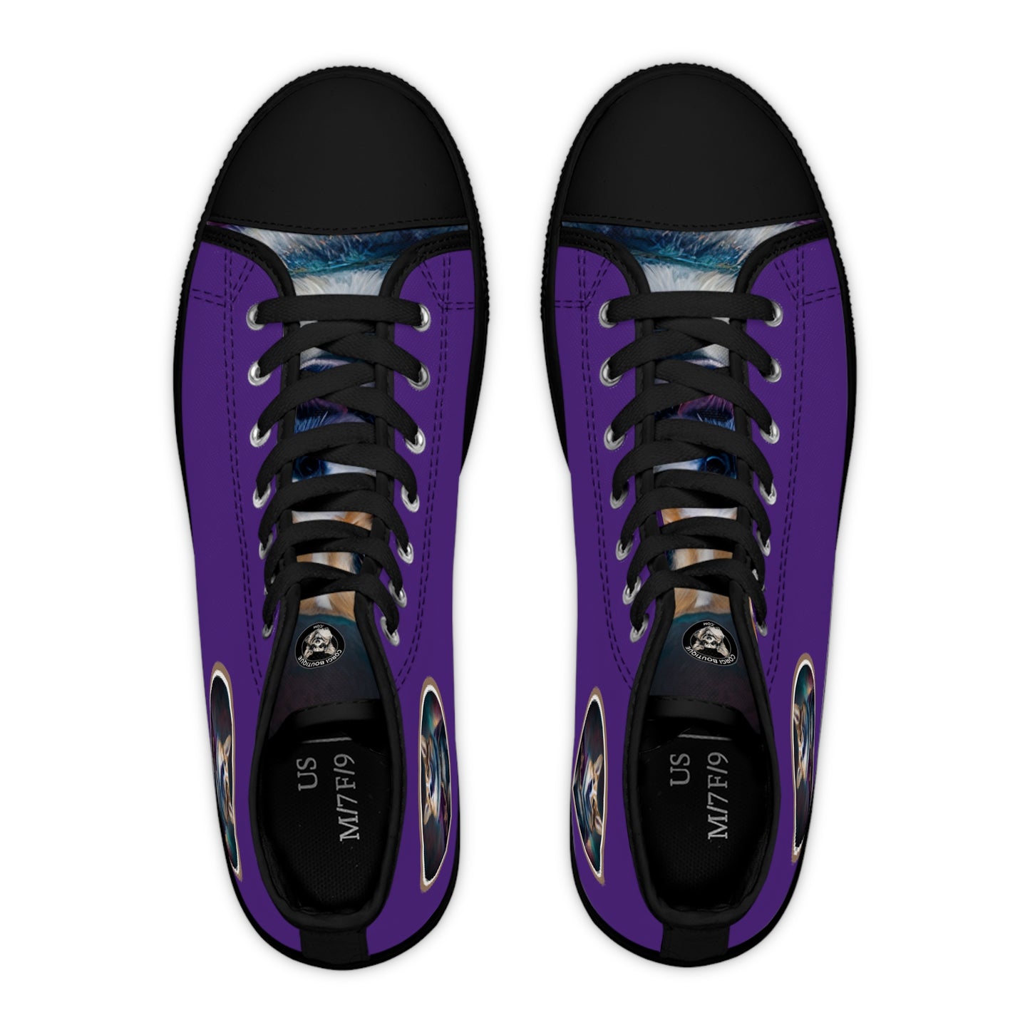 Corgi Royalty - Women's High Top Sneakers
