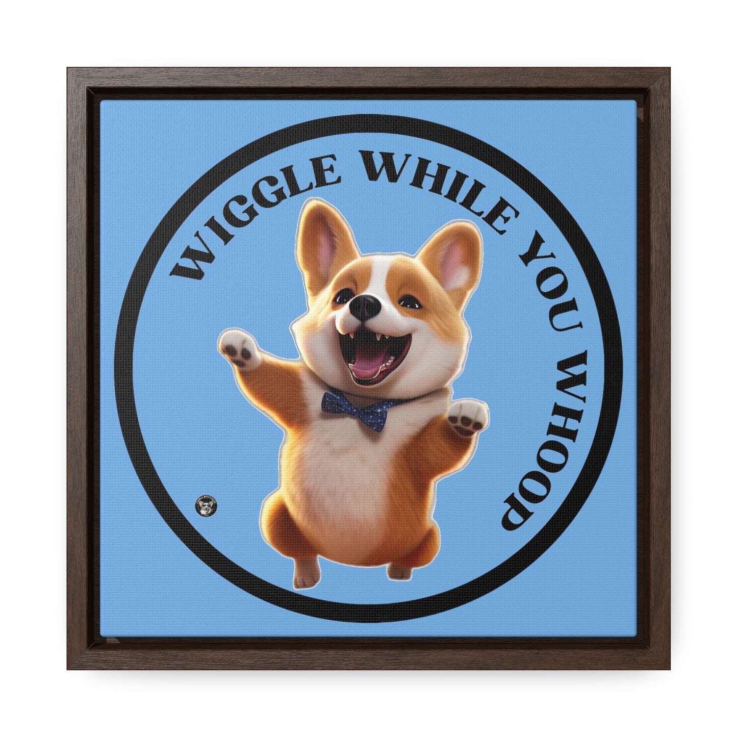 Wiggle While You Whoop - Framed on Canvas